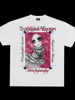 Bladee Beautiful Matryr Female T-Shirt Large Drain Gang
